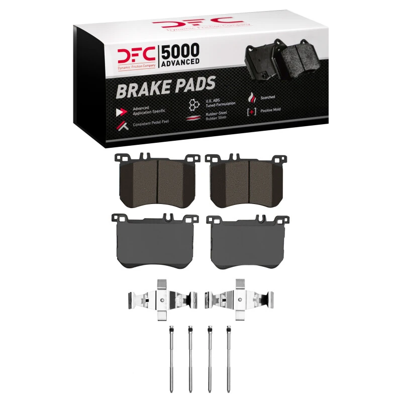 DFC 13-20 Mercedes-Benz SL450 Front 5000 Advanced Low Metallic Brake Pads and Hardware Kit