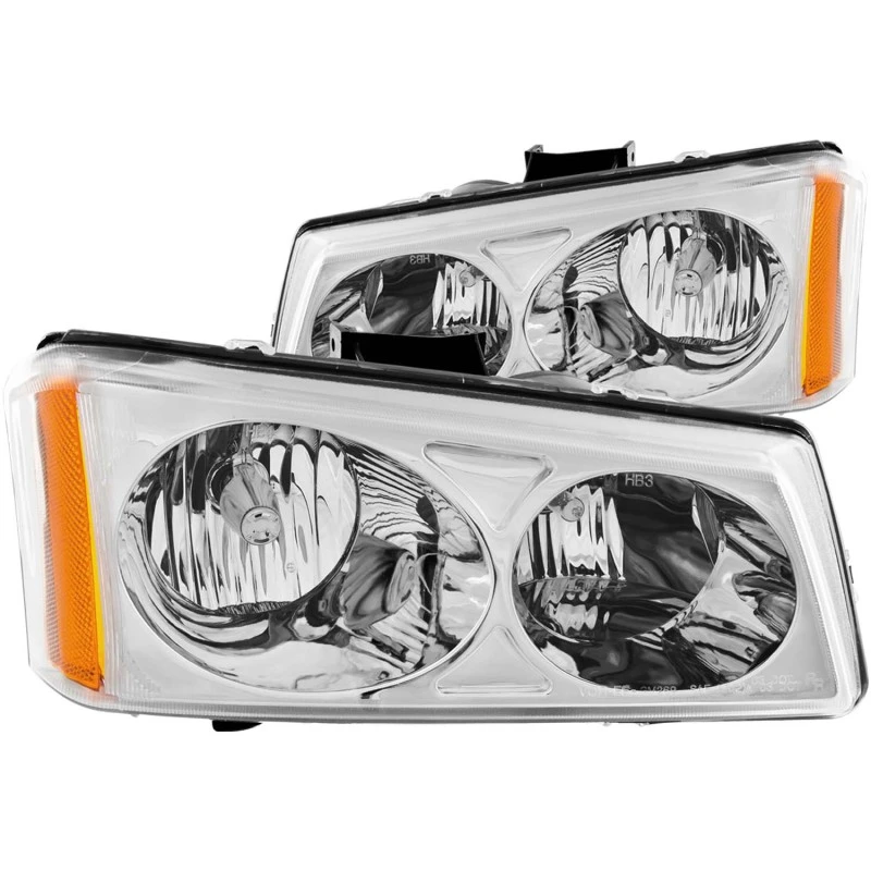 ANZO 2003-2006 Chevrolet Silverado 1500 Kristall-Scheinwerfer Chrom