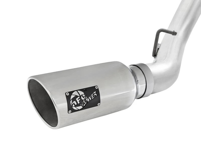 aFe Atlas Auspuff 4 Zoll Dual DPF-Back Al Stahl mit Polierten Endstücken 16-17 GM Diesel LKW V8-6.6L (td) LML