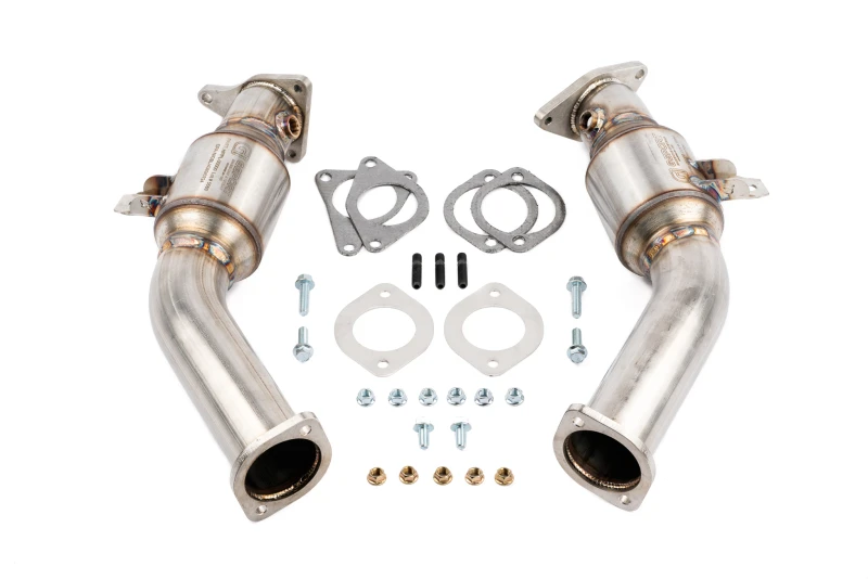 AMS Performance VR30DDTT Street Untere Downpipes mit GESI Katalysator