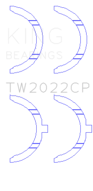 King Engine Bearings Ford Escort/Sierra YB 2.0L DOHC Cosworth Thrust Washer Set