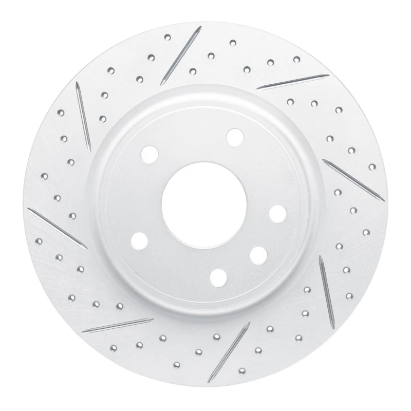 DFC 17-25 Chrysler Grand Caravan Rear Left Drilled & Slotted Geoperformance Rotor