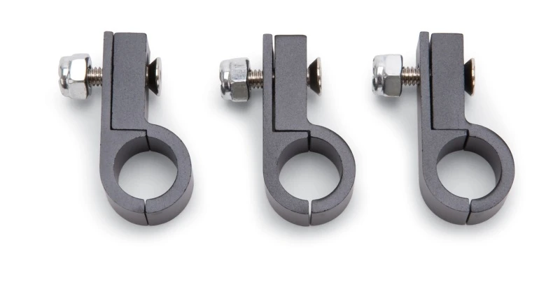 Russell Performance Aluminium -8AN Leitungsklemme Schwarz Elioxidfinish