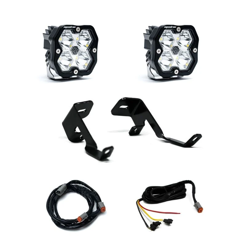 Baja Designs 15-20 Ford F-150 / 17-20 Ford Raptor Squadron Sport 2.0 A-Pillar Kit (Spot) - Clear