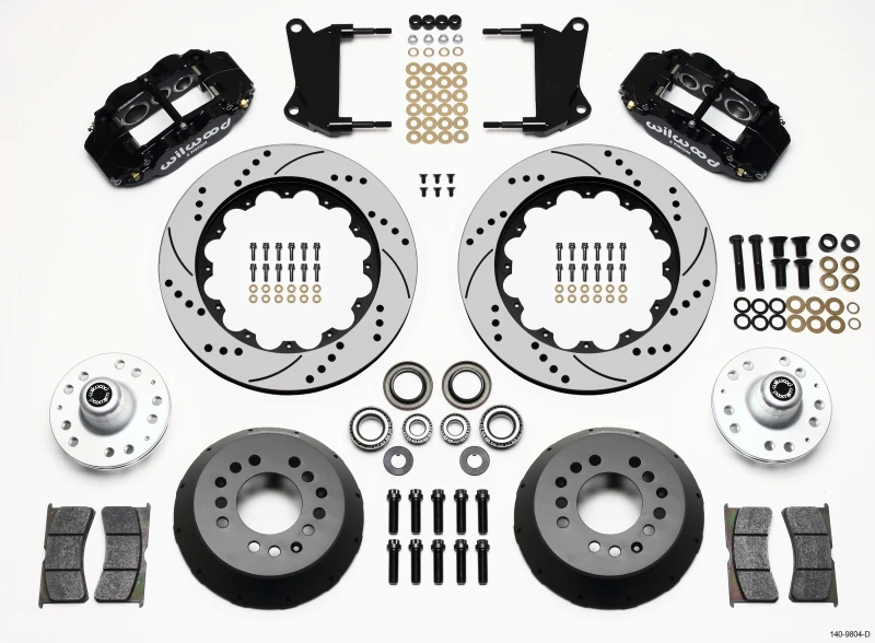 Wilwood Narrow Superlite 6R Vorderrad-Kit 14,00 Zoll gebohrt 67-69 Camaro 64-72 Nova Chevelle