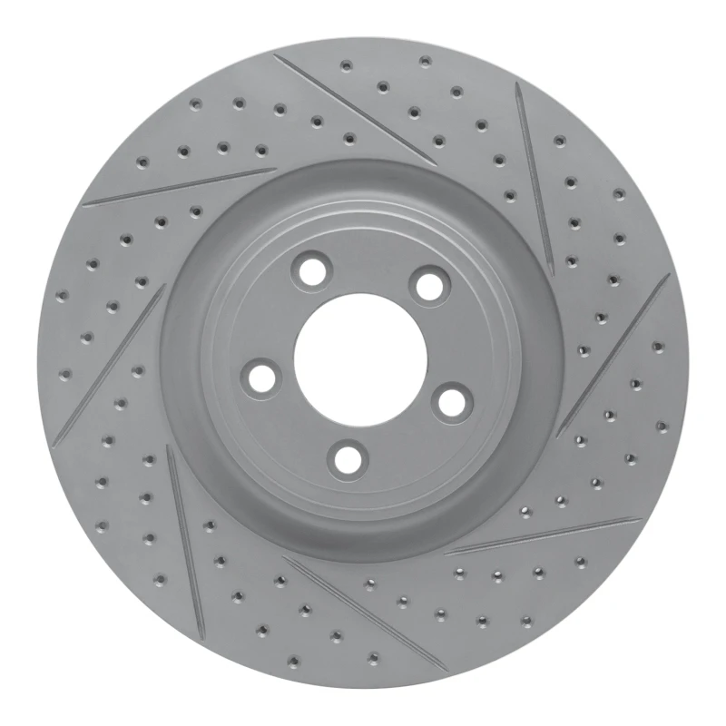 DFC 06-21 Jaguar Super V8 Front Right Drilled & Slotted Geoperformance Rotor