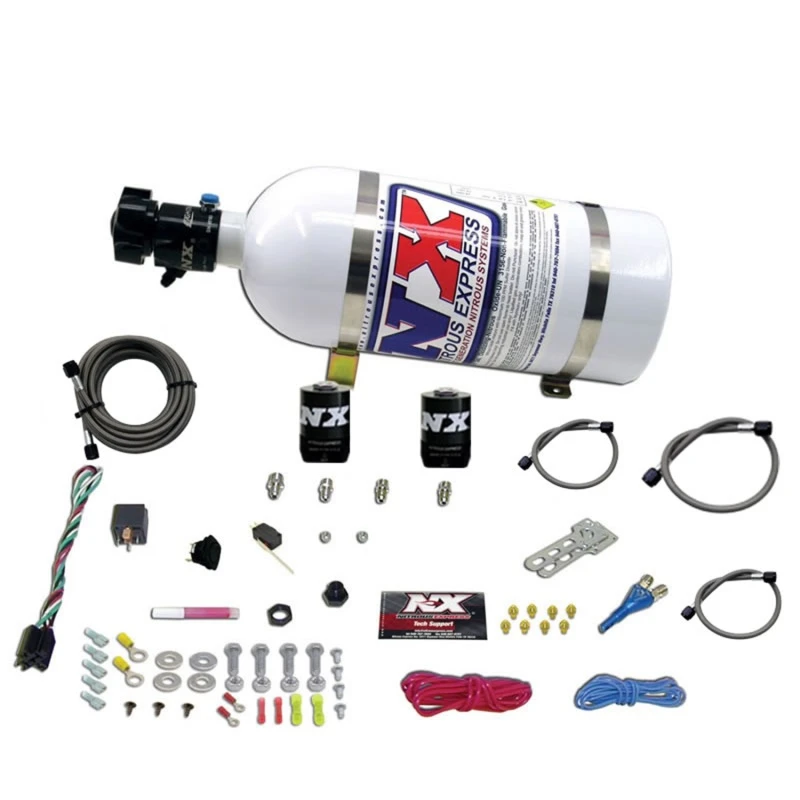 Nitrous Express Dodge EFI Renn-System mit einem Düsen-Nitrous-Kit (100-250PS) mit 10lb-Flasche