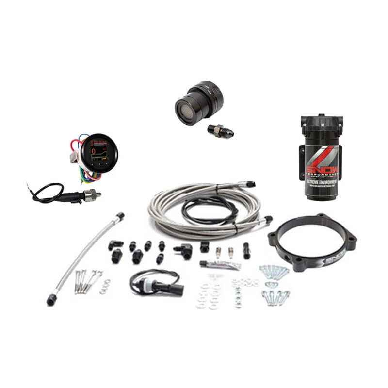 Snow Performance Stg 2 Boost Cooler 105mm Hellcat Water Injection Kit (SS Braided Line) w/o Tank