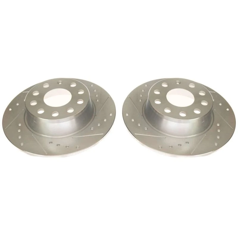 Power Stop 2019 Volkswagen Jetta Rear Evolution Drilled & Slotted Rotors - Pair