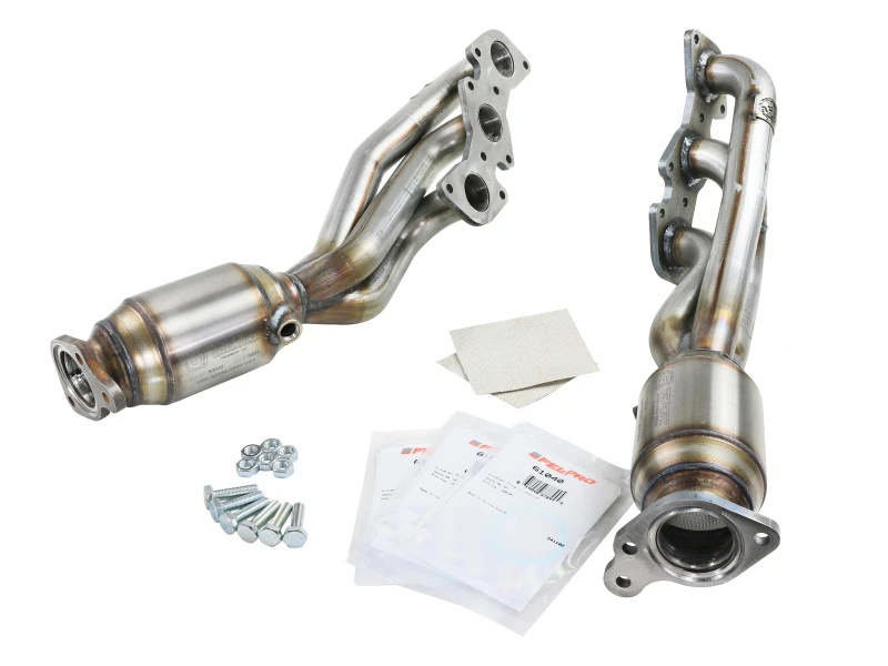 aFe 05-11 Toyota Tacoma V6-4.0L Twisted Steel 409 Edelstahl Langrohr-Header mit Kat