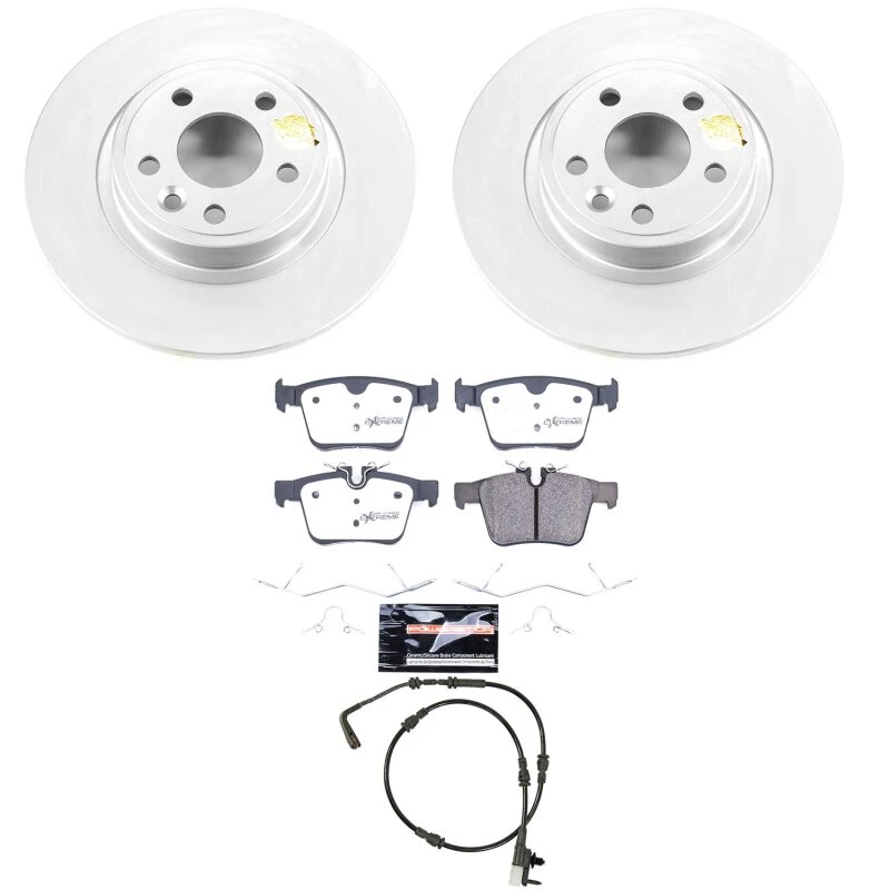 Power Stop 18-19 Jaguar E-Pace Rear Z36 Coated Truck & Tow Brake Kit