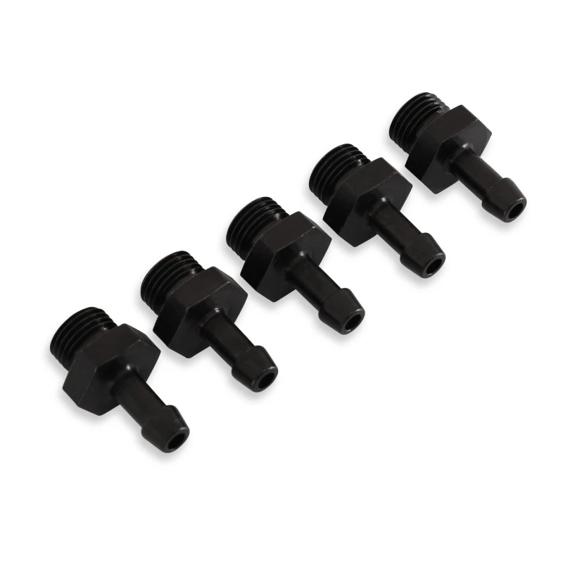 AEM einstellbarer Kraftstoffdruckregler-Anschlussfitting -6 (9/16in-18) auf 7mm - 5er-Pack