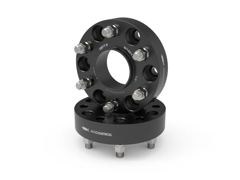 aFe CONTROL Billet Aluminum Wheel Spacers 6x5.5mm CB 77.8mm 1.5in for 19-25 RAM 1500