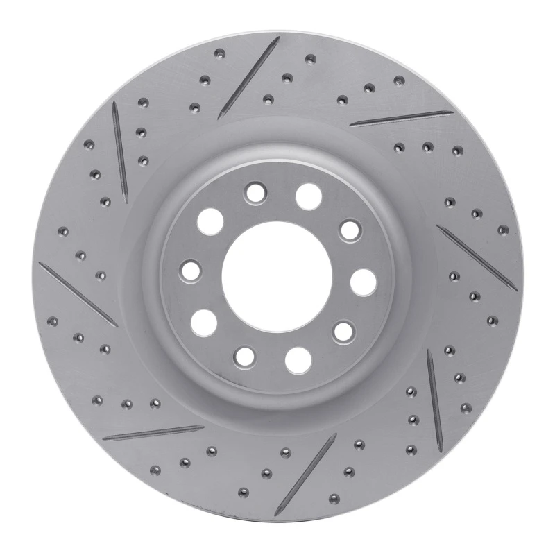 DFC 17-25 Alfa Romeo Stelvio Rear Left Drilled & Slotted Geoperformance Rotor