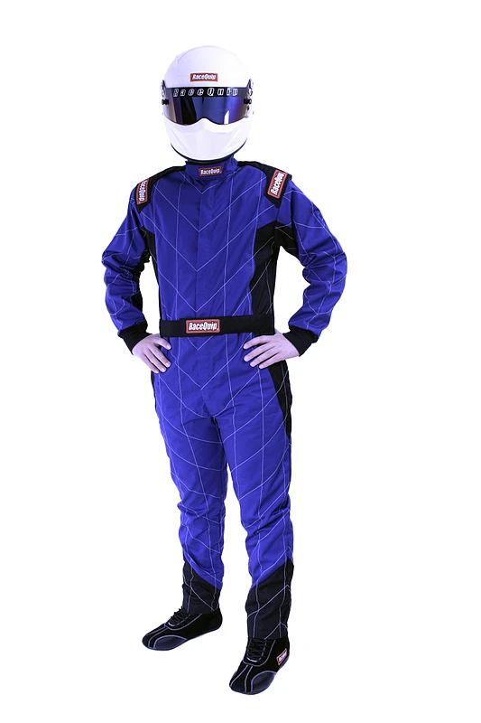 RaceQuip Blue Chevron-1 Suit - SFI-1 Large