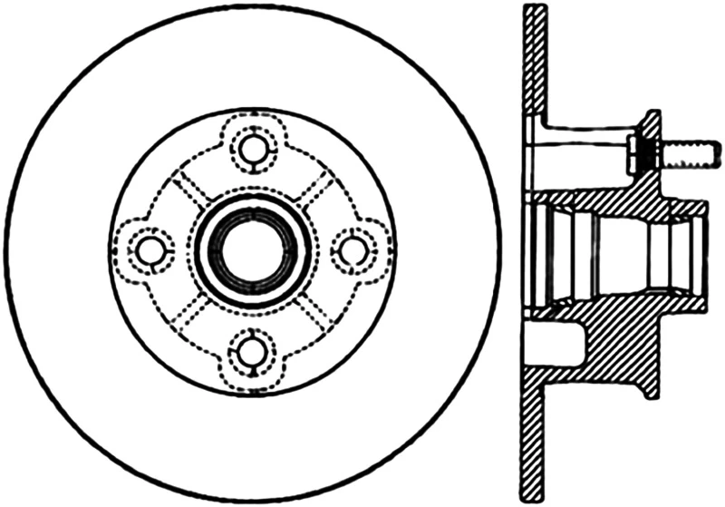 StopTech 63-82 Chevrolet Corvette Cryo Slotted Front Right Sport Brake Rotor