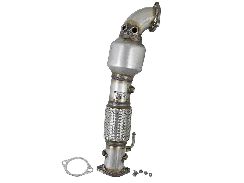aFe Power Twisted Steel SS304 Downpipe 2,5 Zoll mit Kat 17-18 Hyundai Elantra L4-1,6L (t)