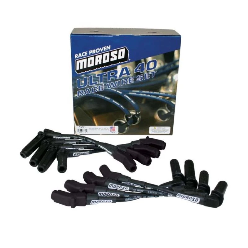 Moroso GM LS Unsleeved Ultra 40 Wire Set - Black