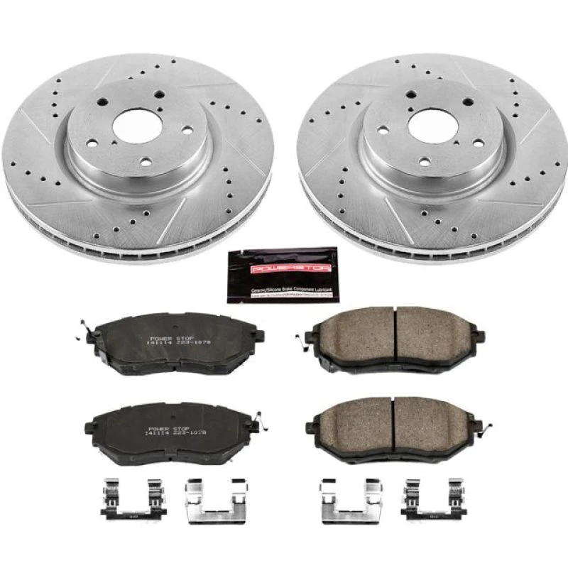 Power Stop Front Z23 Evolution Sport Brake Kit for 06-07 Subaru B9 Tribeca
