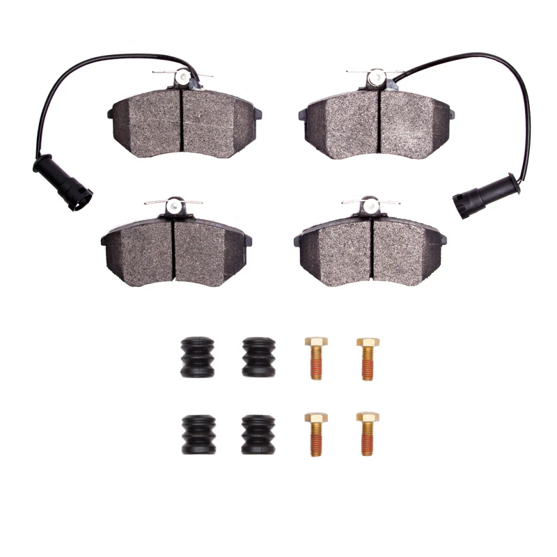 DFC 83-91 Audi 5000 Front 5000 Advanced Semi Metallic Brake Pads and Hardware Kit