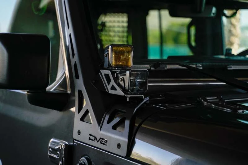 DV8 Offroad A-Pillar Dual Light Pod Mounts für Jeep Wrangler JL & Gladiator JT