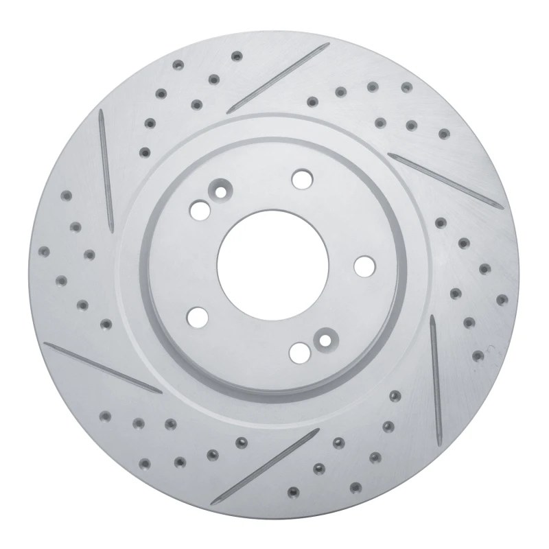 DFC 13-20 Hyundai Santa Fe Front Left Drilled & Slotted Geoperformance Rotor