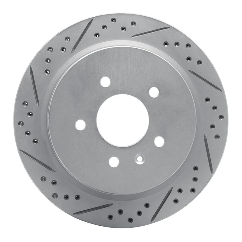 DFC 03-11 Cadillac Cts Rear Left Drilled & Slotted Geoperformance Rotor
