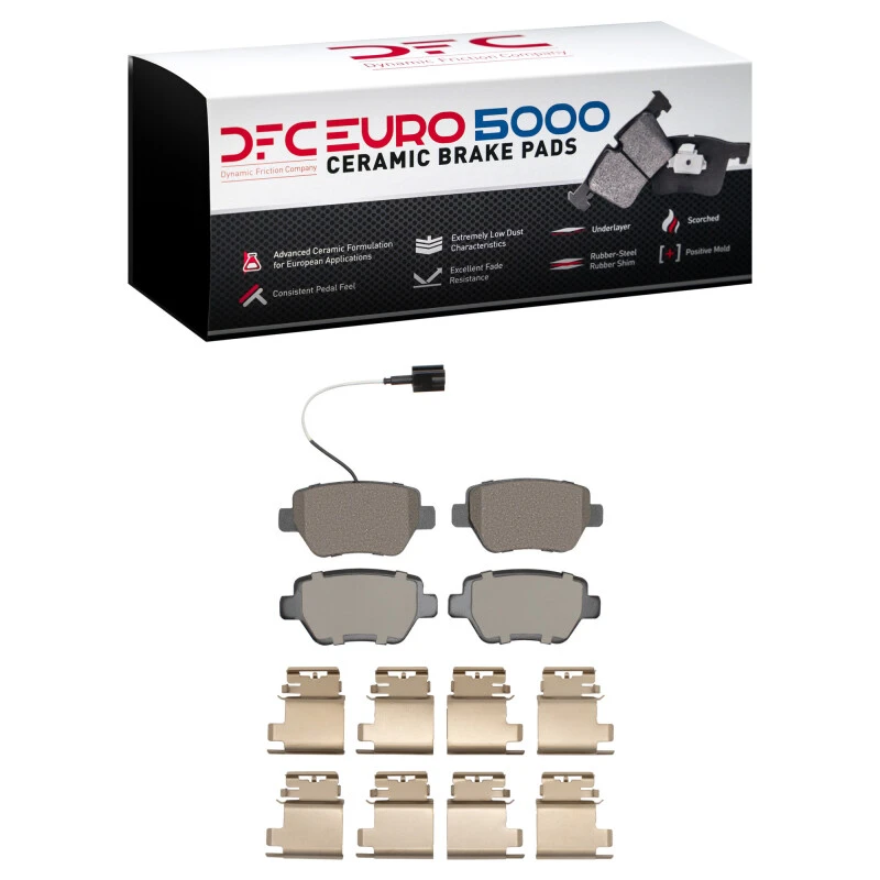 DFC 14-16 Maserati Ghibli Rear Euro 5000 Ceramic Brake Pads and Hardware Kit