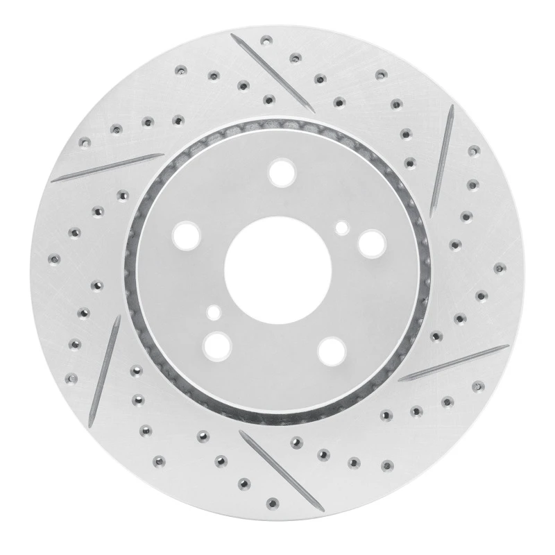 DFC 18-22 Toyota C-Hr Front Right Drilled & Slotted Geoperformance Rotor