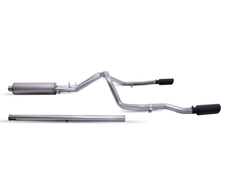 gibson_65713B-67933b690788a Gibson 20-21 Chevy Silverado 6.6L 2,5 Zoll Kat-Back-Dual-Split-Auspuffanlage Edelstahl - Black Elite