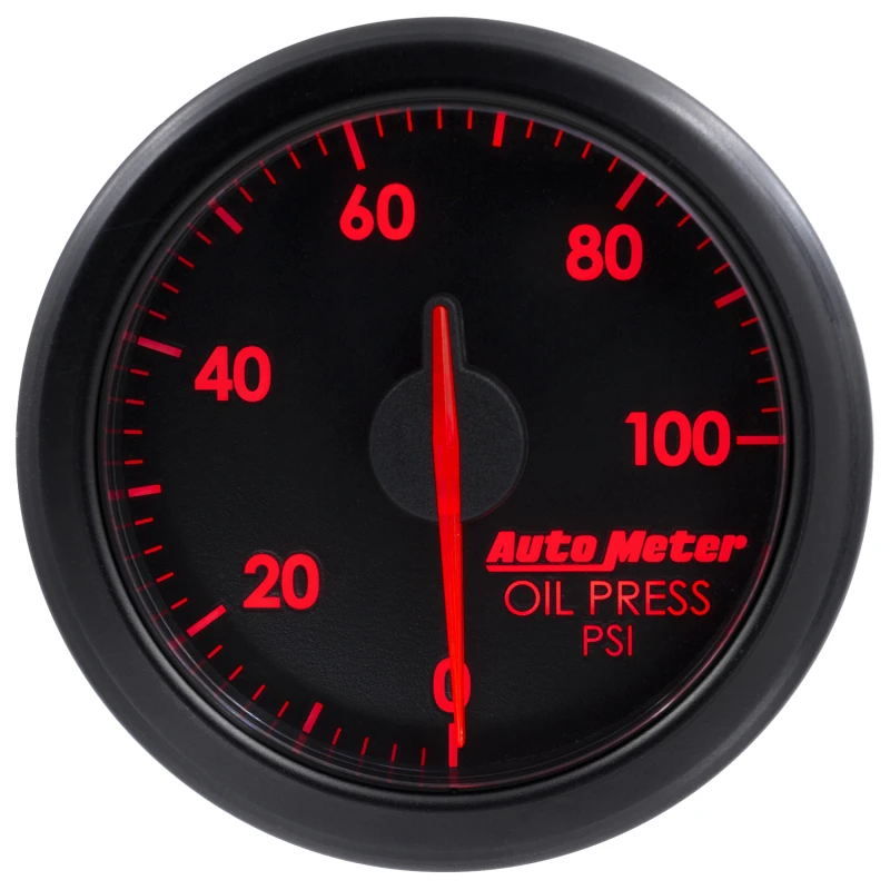 Autometer Airdrive 2-1/6 Zoll Öldruckanzeige 0-100 PSI - Schwarz