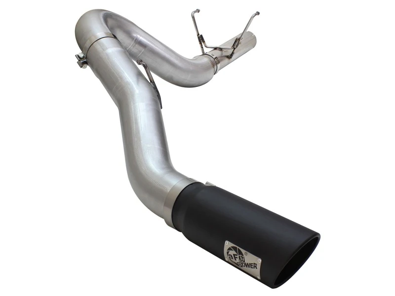 aFe MACHForce XP Auspuff Large Bore 5 Zoll DPF-Back Alu. 13-15 Dodge Trucks L6-6.7L (td) *Schwarze Spitze