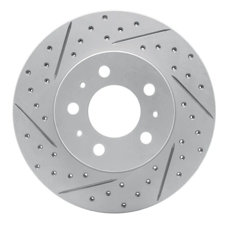 DFC 95-97 Ford Crown Victoria Front Left Drilled & Slotted Geoperformance Rotor
