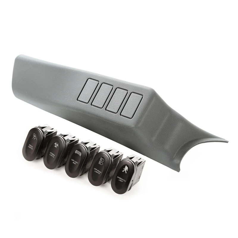 Rugged Ridge Gravuriert A-Säule 4 Schalter Pod Kit LHD 07-10 JK
