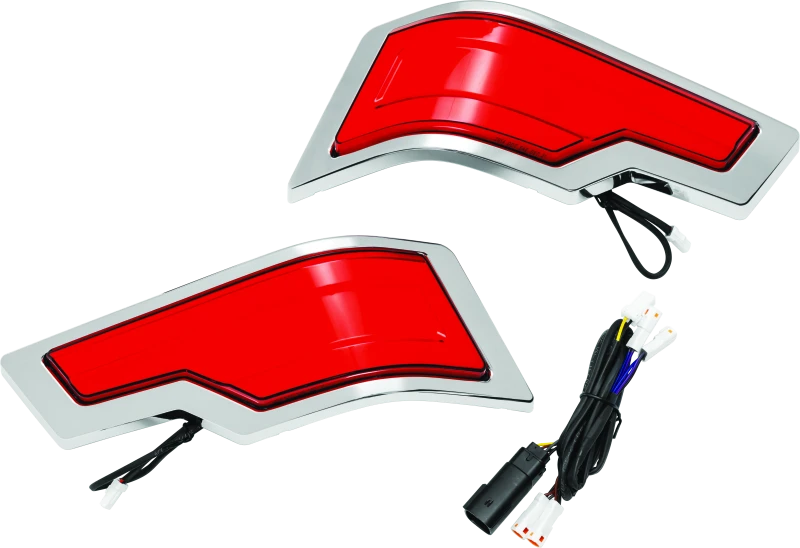 Kuryakyn Tracer Tour Pak Rückleuchten Chrom Rot