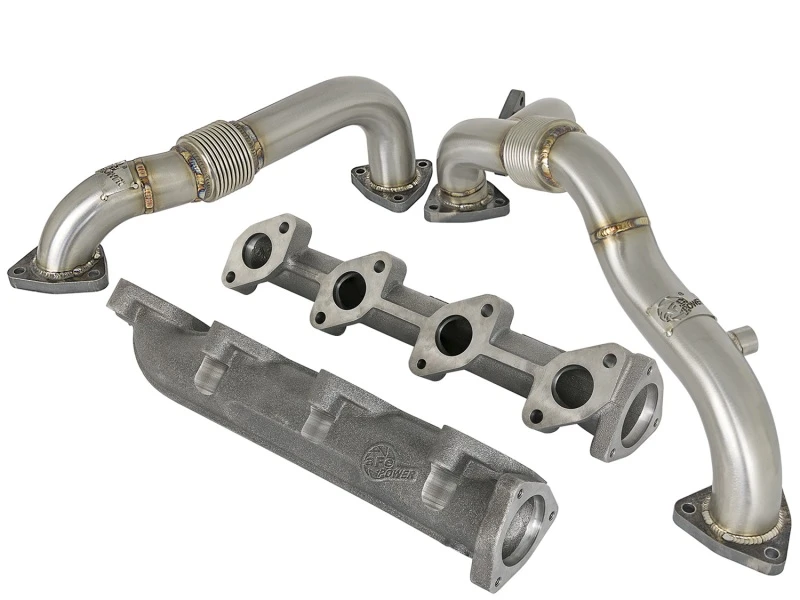 aFe Twisted Steel Power-Paket Up-Pipes / Manifold 08-10 Ford Diesel Trucks V8 6.4L (td)