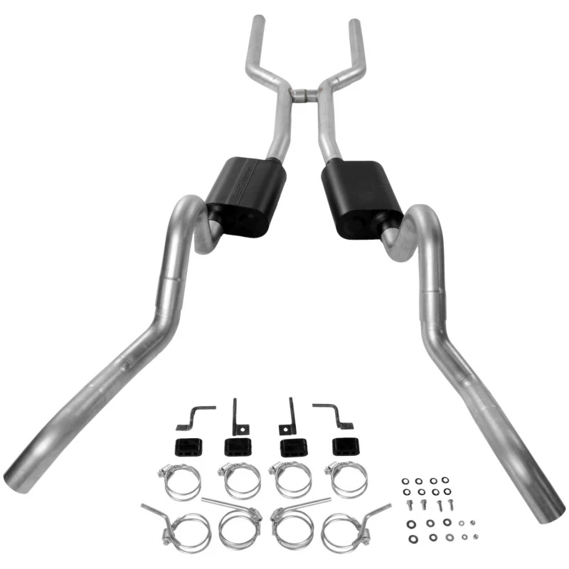 Flowmaster 64-67 GM A-BODY V8 3in. American Thunder Crossmember-Back Exhaust System