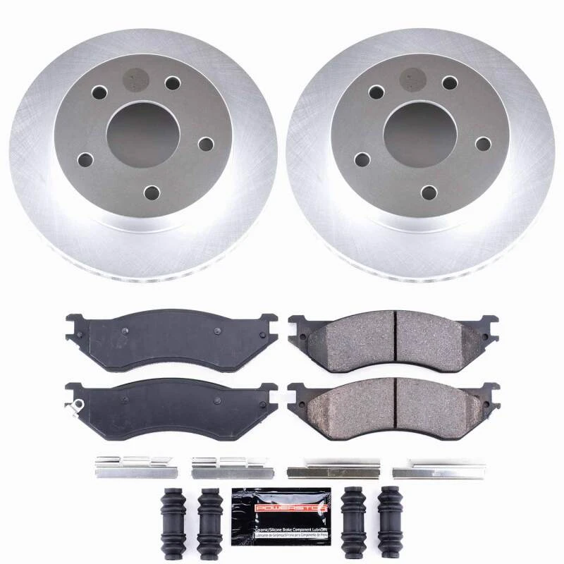 Power Stop 00-01 Dodge Ram 1500 Front Z23 Coated Brake Kit