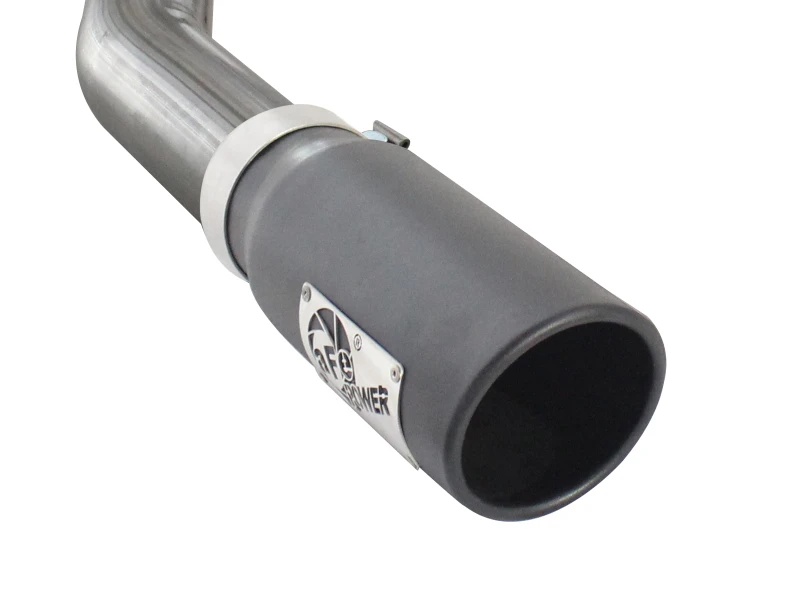 aFe MACHForce XP SS Auspuff 3 Zoll Kat-Back mit 4,5 Zoll schwarzer Spitze 11-14 Ford F150 Ecoboost V6 3,5Ltt
