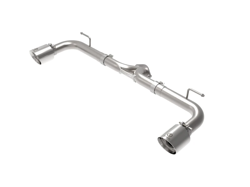 aFe Takeda 2-1/2 Zoll 304 SS Axle-Back-Auspuffanlage mit polierten Endrohren 14-18 Mazda 3 L4 2,0L/2,5L