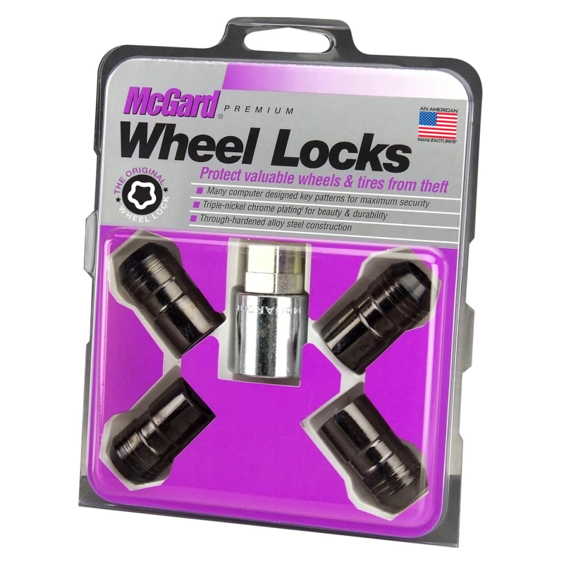 mcgard_24216-679400d6672ae McGard Wheel Lock Nut Set - 4pk. (Cone Seat) M14X1.5 / 21mm & 22mm Dual Hex / 1.639in. L - Black