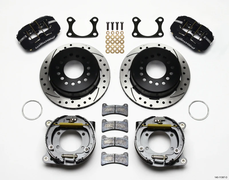 Wilwood Dynapro Low-Profile 11,00 Zoll P-Bremse Kit Gebohrt Big Ford 2,36 Zoll Offset