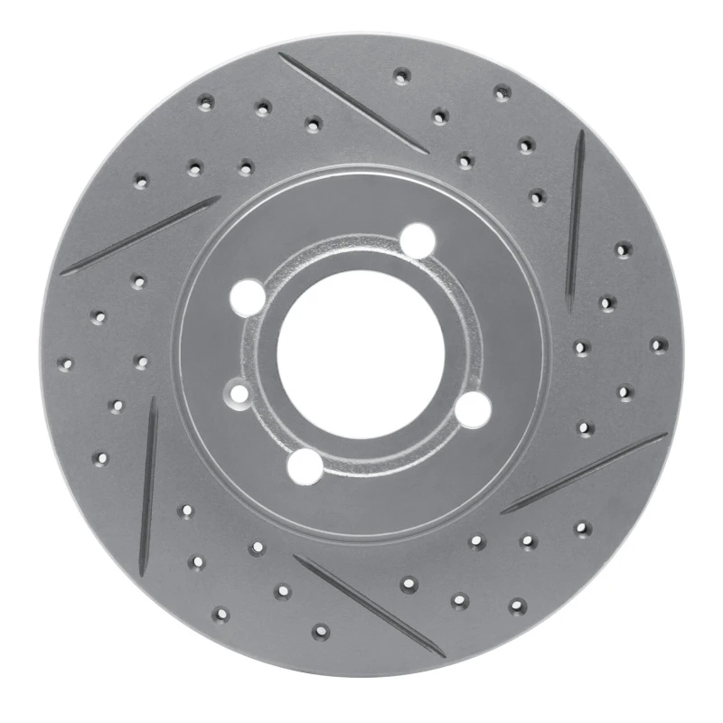 DFC 86-8 Volkswagen Derby (Mexico) Front Right Drilled & Slotted Geoperformance Rotor