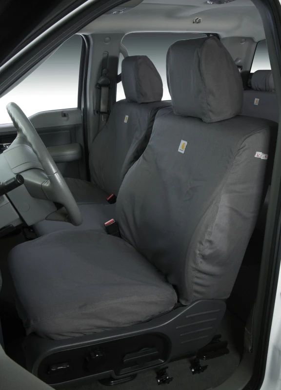 Covercraft 19-24 Ford F-250 Carhartt SeatSaver Custom Second Row Seat Covers - Gravel