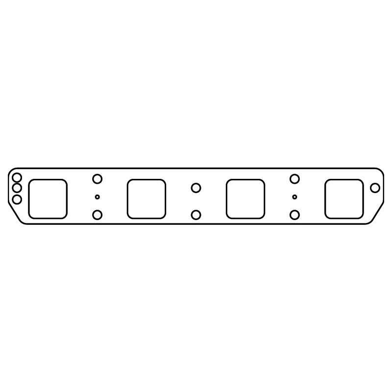 Cometic Chrysler Gen-2 Hemi.030in MLS Exhaust Manifold Gasket Set-1.844in x 1.890in Rectangle Port