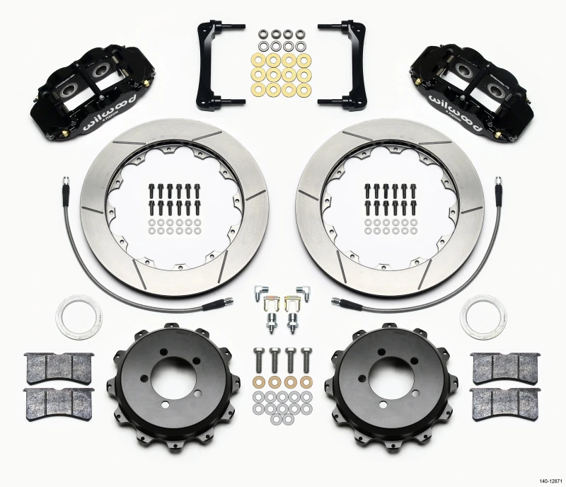 Wilwood Narrow Superlite 4R Hinterrad-Kit 12,88 Zoll 2012-Up Toyota / Scion FRS mit Leitungen