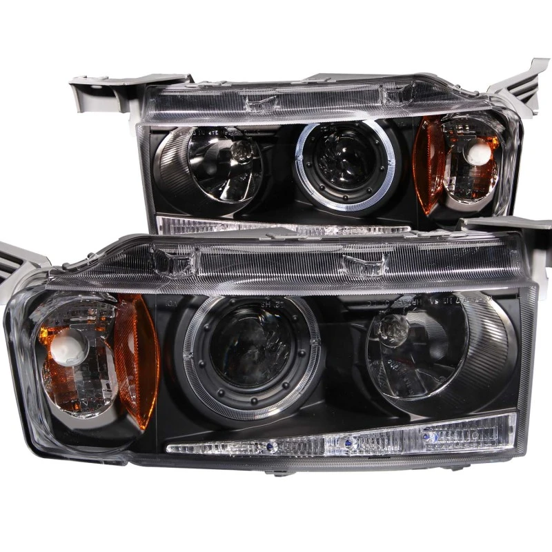 ANZO 2004-2007 Scion Xb Projektor-Scheinwerfer mit Halo Schwarz G2