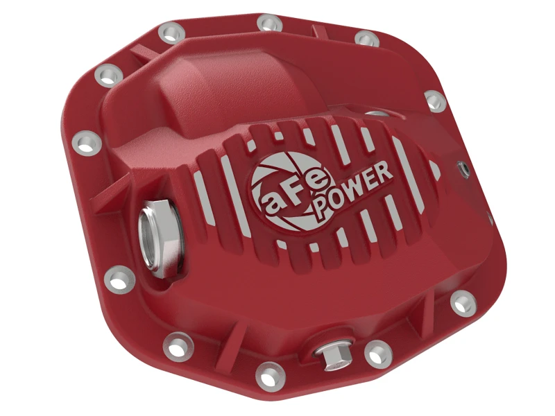 aFe Pro Series Vordere Differentialabdeckung Rot 2018+ Jeep Wrangler (JL) V6 3.6L (Dana M186)