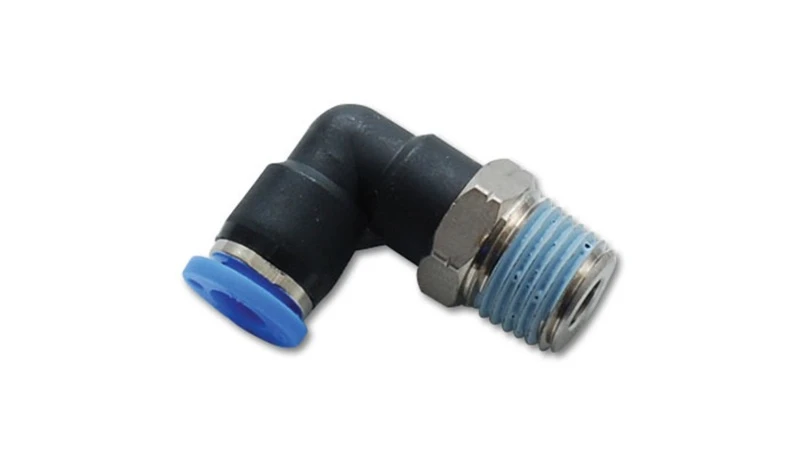 Vibrant männliches Ellenbogen-Pneumatik-Vakuum-Fitting (1/8 Zoll NPT-Gewinde) - für die Verwendung mit 1/4 Zoll (6mm) OD-Schlauch