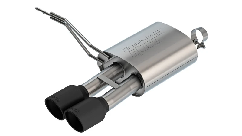 Borla S-Type Axle-Back Auspuff-System für 14-24 Mini Cooper S (F55) - Schwarz beschichtete Endrohre